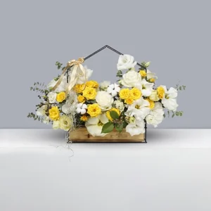 فلاور بگ چوبی فلزی جذاب برای خاص پسندان BB051