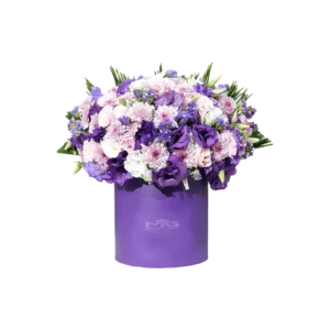 باکس گل استوانه ای مینیمال برای عرض تبریک