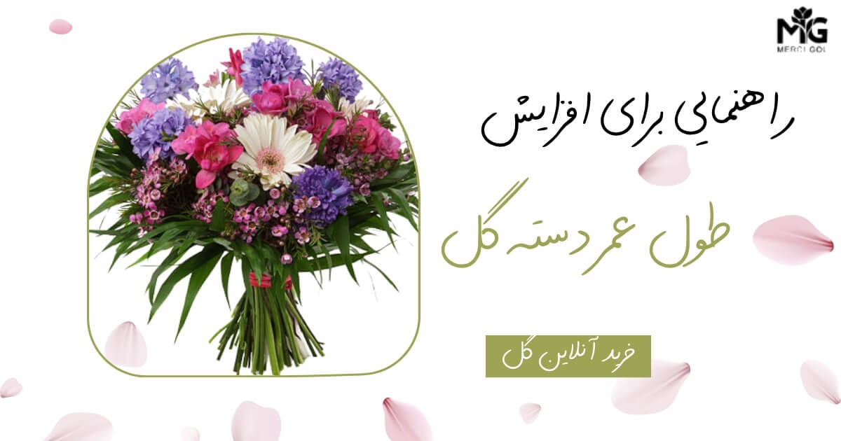 افزایش طول عمر دسته گل