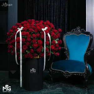 باکس گل رز هلندی 80 تایی درجه یک