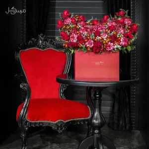 باکس گل رز مربعی