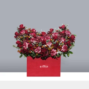 باکس گل رز مربعی