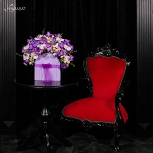 باکس گل رز بنفش ویژه تبریک