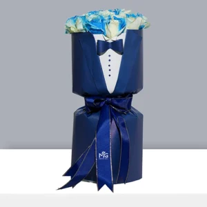 باکس گل طرح کت مجلسی مردونه و شیک برای تبریک به آقایان خاص BB224