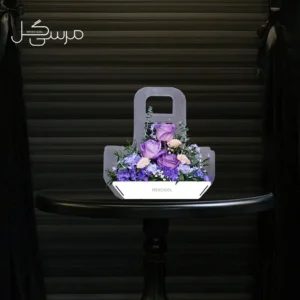 فلاور بگ چوبی و فانتزی رز هلندی و داوودی برای تبریک