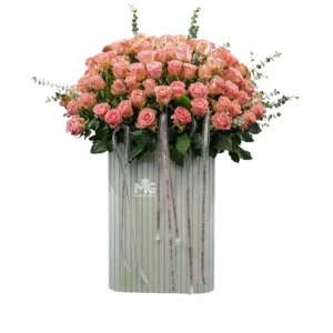 باکس گل فول رز لوکس