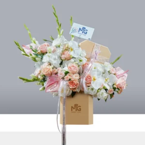 باکس گل تبریک رنگ خاص BB283-J