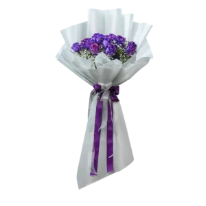 دسته گل رز و ژیپسوفیلیا