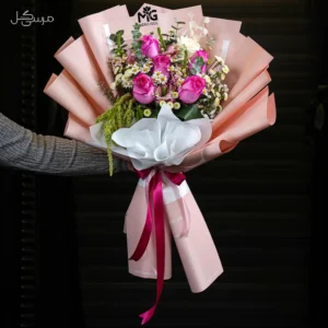 دسته گل مینیمال رز