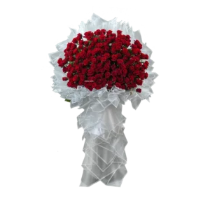دسته گل ایستاده فول رز هلندی