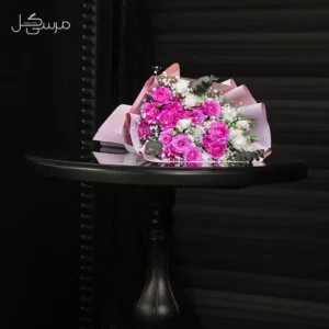 دسته گل مینیمال رز مینیاتوری