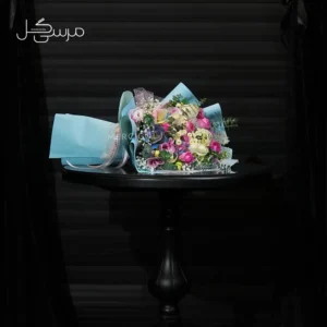 دسته گل مینیمال لیسین توس