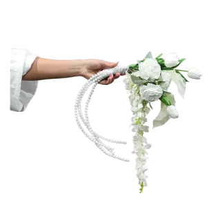 دسته گل خاص و ترند عروس با گل های مصنوعی