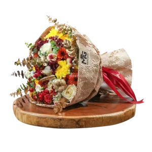 دسته گل مینیمال زنبوری
