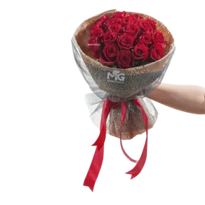 بوکت گل رز هلندی قرمز